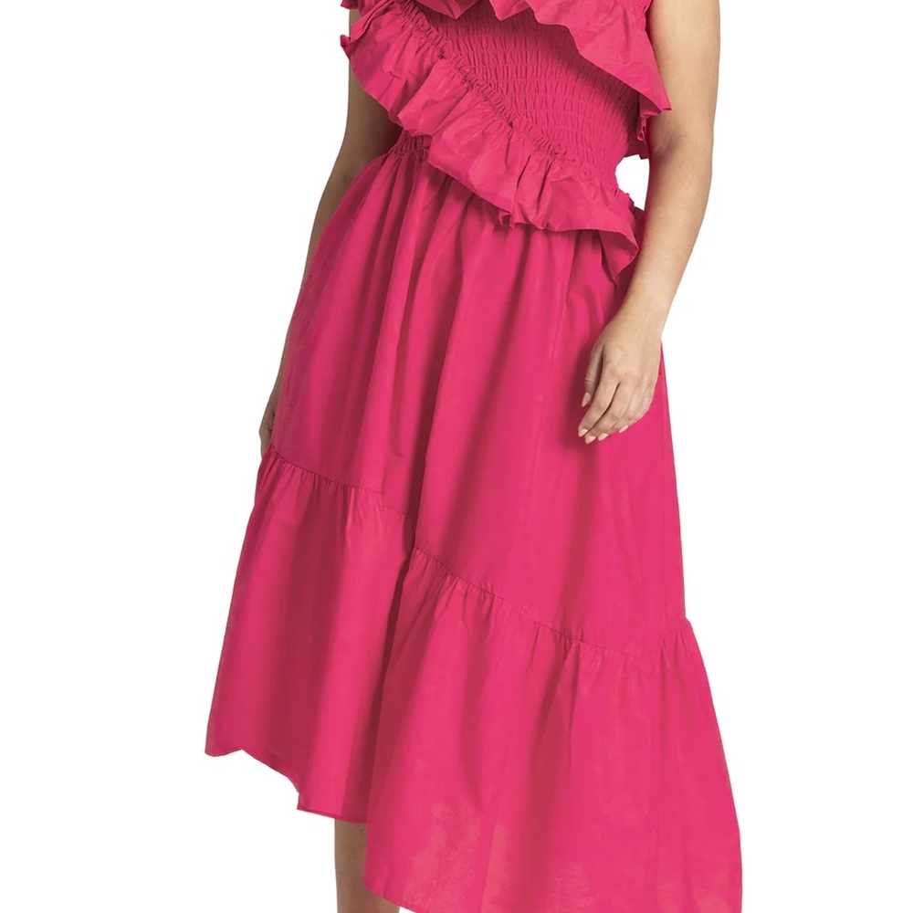 Eloquii Plus Size One Shoulder Dramatic Ruffle Dr… - image 1